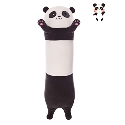 Miaohaha Plush Cat Soft Kids Plush Toy Pillow Plush Long Cotton Kitten Cuddly Toy Stuffed Animal Toy Gift For Kids Girlfriend(Panda, 110Cm/43.3In) #TOP12