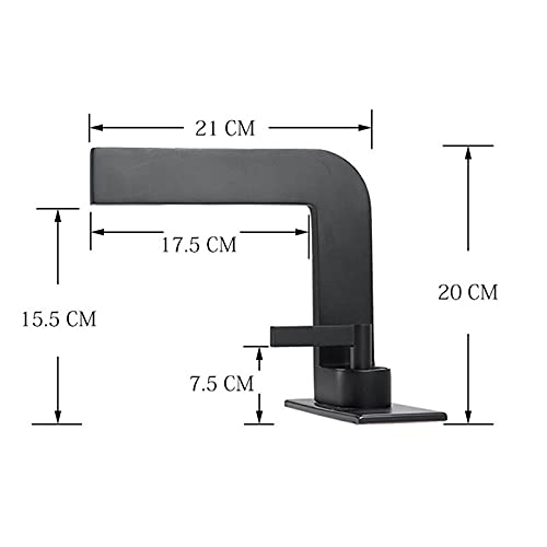 Grifo de lavabo para baño anti-salpicaduras con caída en cascada 2