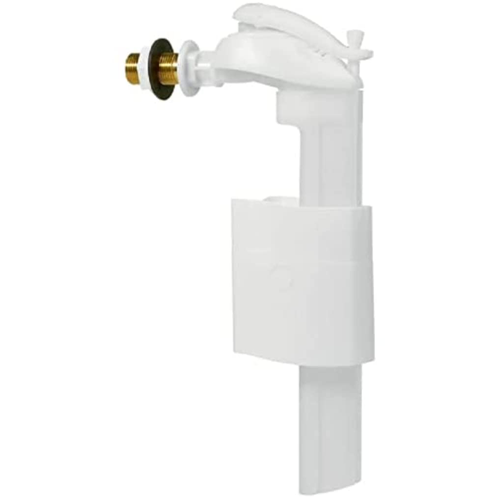 Wirquin 10724032 Chasse d'eau wc robinet flotteur à alimentation latérale F90, blanc | Silencieux, résistance supérieure, régulation précise, économie d'eau, fabriqué en France
