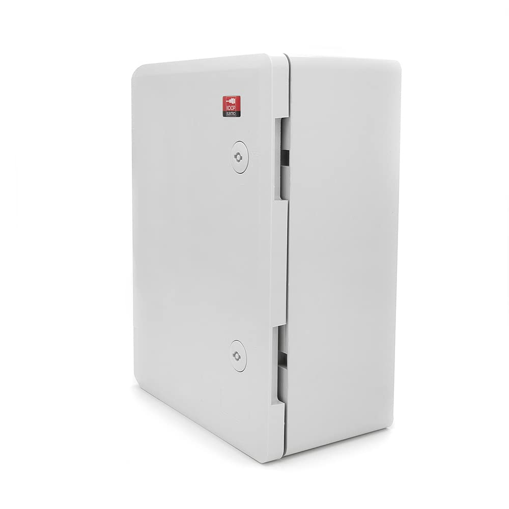 Schaltschrank Industriegehäuse IP65 verzinkter Montageplatte Verriegelung Tür mit umlaufender Dichtung Wandgehäuse Gehäuse Leergehäuse ABS Kunststoff leer Schrank 320x420x180mm 32x42x18