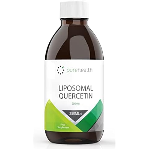 Pure Liposomal Quercetin - Highest Bioavailability - High Strength Antioxidant - All Natural Ingredients - No fillers or Bulking Agents - Vegan & Keto Friendly Liquid Supplement - Made in Germany Cover