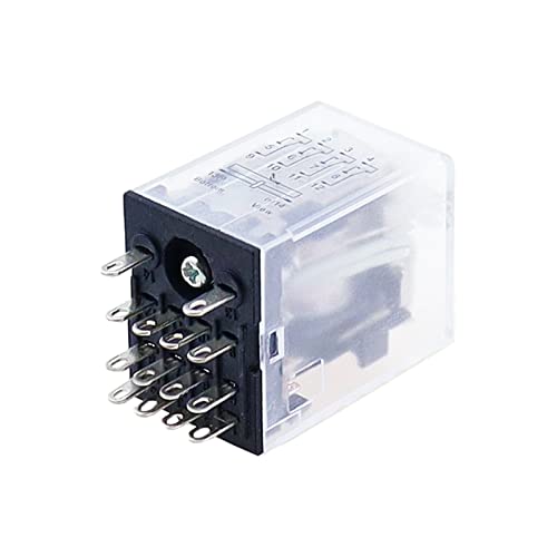 Relais LED MY4 4 broches 110V pour automatisme industriel et armoire