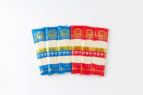 熊谷商店 こだわりの乾麺 そうめん・ひやむぎ・うどん・老舗が作るこだわりのそば (そうめん6袋・うどん6袋 (12袋))