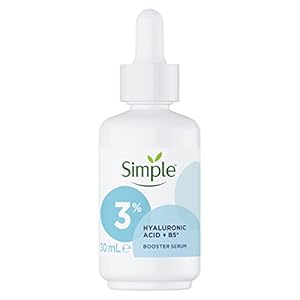 Simple 3% Hyaluronic Acid + B5* Booster Serum Serum Skin Care Suitable for All Skin Types for Hydrated, Softer Skin 30 ml