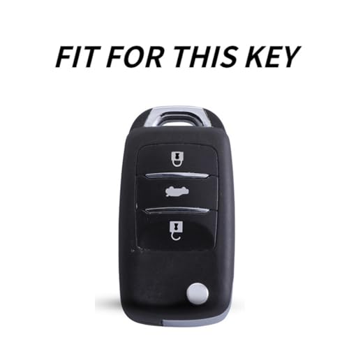 Funda de TPU Gris para Llave Changan CS75 y CS55 con Llavero Protector 2