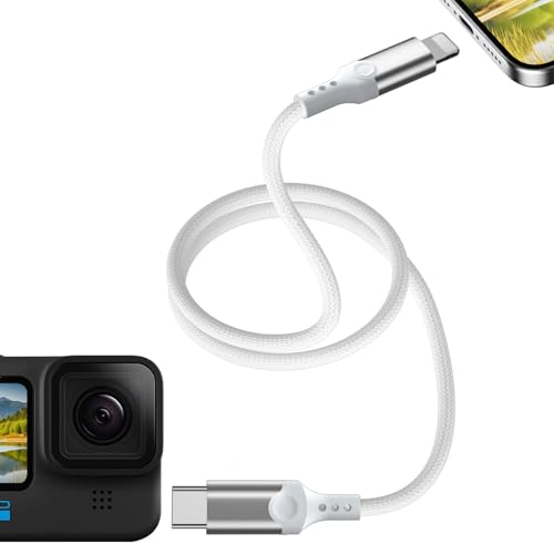 USB C to for Lightning Cable, OTG Digital Camera Adapter for Gopro Hero 13 12, 3.3FT Photos/Videos...
