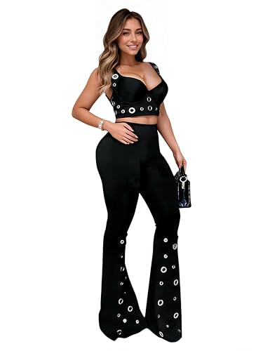 Zoctuo Sexy Two Piece Jumpsuit Outfits for Women Dressy, Going