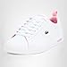 Lacoste Women's Court Base Sneaker, White/Light Pink, 7.5