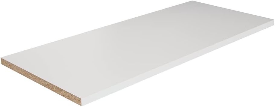 Rubbermaid 32" Premium Wood Shelving Kit, White, 2 Shelves, Shelving Organization for Laundry/Closet/Home/Mudroom/Pantry