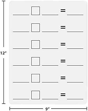 Dry Erase Board Math Sentences, Addition, Subtraction, Multiplication, Division Activity for School or Homeschool