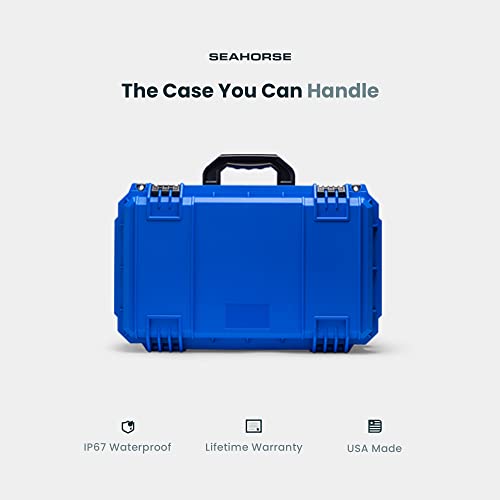 Seahorse Touring Series 830 Heavy Duty Protective Dry Box Case With Padded Dividers - Tsa Approved/Mil Spec / Ip67Waterproof / Usa Made For Professional, Beginner Photographers, Camera Enthusiast #TOP7