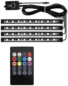Lalezar Garage Tiger Marketing Araç İçi Aydınlatma, Kumandalı Müziğe Duyarlı, 9 LED, 7 Renk RGB - Görsel 1