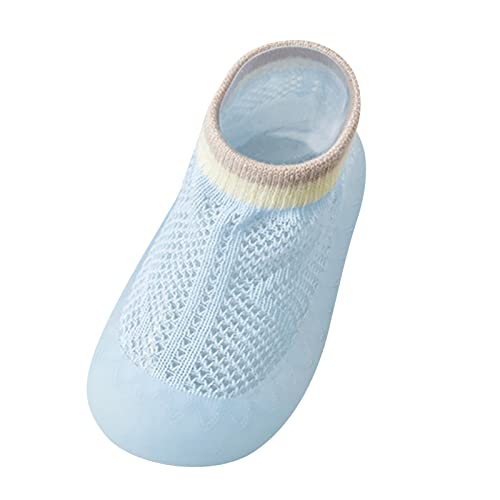 Toddler Baby Kids Summer Shoes Socks Anklet Soft Sole Girls Boys Solid Slipper Cute Cotton Walking Socks Shoes