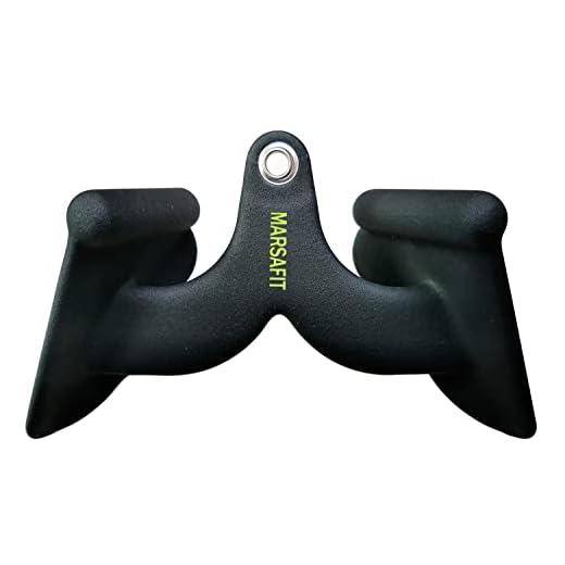 MARSAFIT Home Gym Fitness Rowing T-bar V-bar Pulley Cable Machine Attachments Bicep Curl Tricep Lat pulldown Bar Back Strength Training Handle Grips Lat Pull Down Bar Press Down Exercises (Length 8")