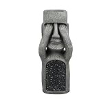 Whbbbj Easter Island Head Sculpture, Moai Statue Planter, Moai Solar Lights Outdoor Statue, Small Flower Pots for Courtyard Gardens Terrace (Eyes)
