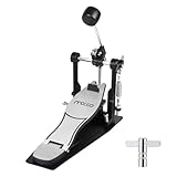 Bass Drum Pedal,Bass Drum Pedal Come with Classic Felt Beater Stick for Drum Set Instrument,Cam Chain Bass Drum Pedal for Beginner & Professional Drummers