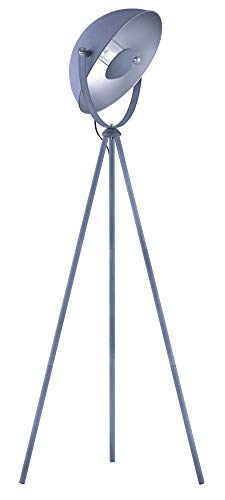 Preisvergleich Produktbild Reality Leuchten Chewy R40181078 Stehleuchte, Metall, Betonfarbig / Silberfarbig