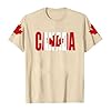 Graphic T-Shirt for Summer Casual Wear - Women's Short Sleeve Crew Neck Shirt with Patriotic Print Comfortable Everyday Outerwear for Spring, beige, XXL #1