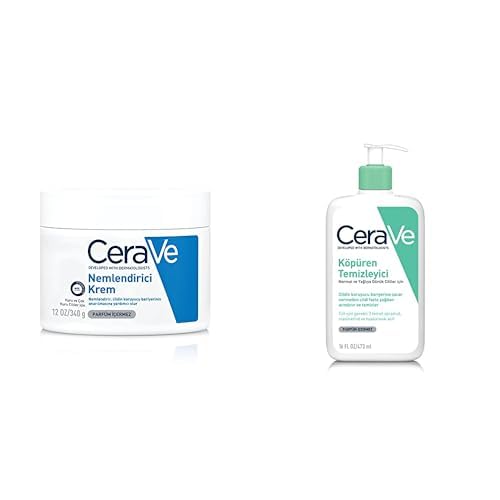 CeraVe Foaming Cleanser For Normal To Oily Skin (473ml) - Dermatologist-Developed Facewash | Non-Co,CeraVe Moisturizing Cream For Dry To Very Dry Skin (340gm) - Formulated with 3 Essential Ceramides-image-7