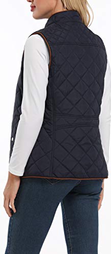 Dilgul Dames vest opstaande kraag ritssluiting gewatteerd vest jas - Image 6