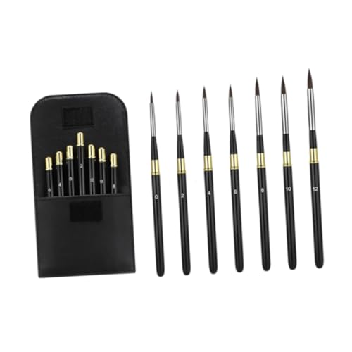 Pinceles de acuarela desmontables de alta elasticidad con mango protector de aluminio 5