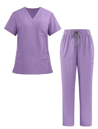 Blouse médicale manche courte femme avec pantalon de jogging chirurgical 9 coloris
