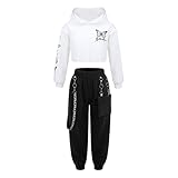 Kinder Mädchen Sweatshirt mit Jogginghose für Leistung