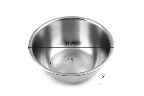 Image of Fox Run Stainless Steel Mixing Bowl, Set of 3 Nesting Mixing Bowls