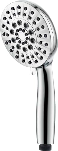 6 Spray Mode Only Shower Head with Handheld High Pressure,Full Body Showerhead with Chrome Finish,Low Flow Strong Shower Head 2.5 GPM,Self-Cleaning Nozzle Detachable Showerhead for Bathroom,RV,Pet