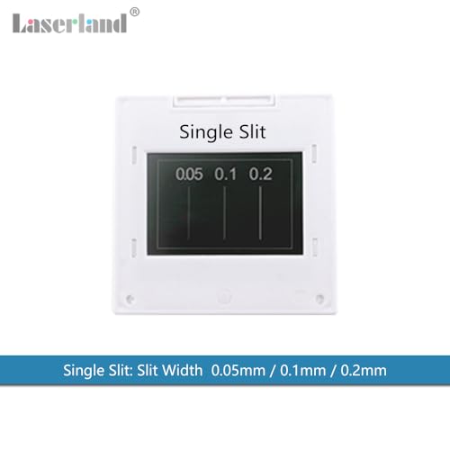 Image of Young's Double-Slit Experiment Single Slit Double Slits Interference Diffraction Grating Sheet Optical Physical Experiment Kit Optics Elements