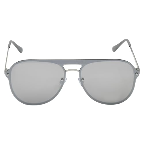 Image of Rocawear mens R1522 Stainless Metal Shield Uv400 Protective Aviator Pilot Sunglasses. Gifts for Men With Flair, 150 Mm Aviator Sunglasses