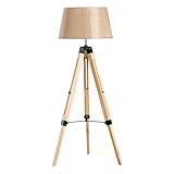 Stehlampe im stilvollen Design mit Lampenschirm in Leinenoptik, vielseitig einsetzbar