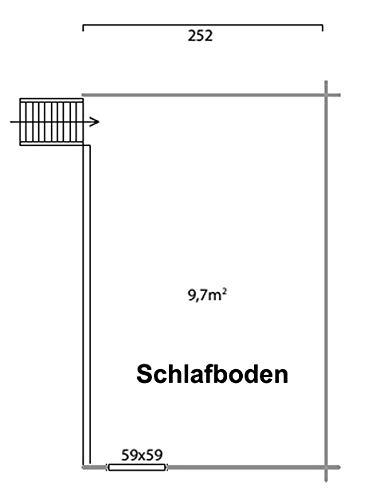 Alpholz Gartenhaus Fiona aus Massiv-Holz | Gerätehaus mit 70 mm Wandstärke | Garten Holzhaus inklusive Montagematerial… – Bild 4