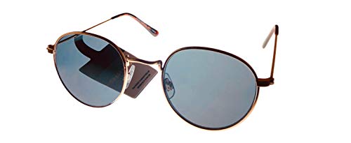 Lucky Brand Mens Gold Round Metal Sunglass Polarized