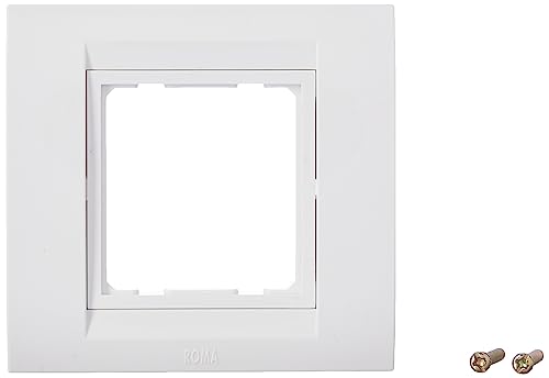 Image of ANCHOR Polycarbonate Roma 2 Module Tresa Plate (Standard Size, White) (Pack of 10)