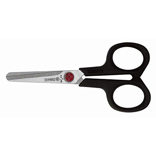 Tesoura Escolar, Mundial, Ponto Vermelho, 667N-4.1/4, Preto
