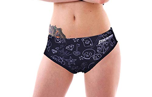 DuShow Sous-vêtements de cyclisme rembourrés 3D pour femme S Tête de mort noire Cover