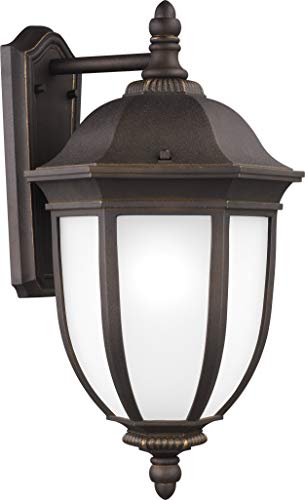 Sea Gull Lighting 8829301-71 Galvyn Extra Large One Light Outdoor Wall Lantern, Antique Bronze