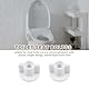 UEAVOID 6-teiliges WC-Sitz Rückenmutter Unterlegscheiben SetCreate idea,M6 Gewinde WC-Sitz Unterseite Ersatz Toiletten Hardware Ersatz für Oben Montierte WC-Sitz Scharniere