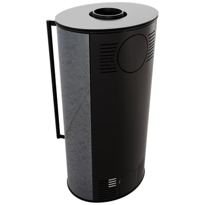 KRATKI Stufa a legna in acciaio ERIK 5,5 kW Ø150 A Ecodesign vetro ceramico