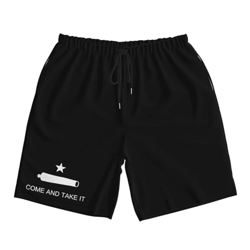 Come and Take It Gonzales Flag Texas Battle Men's Quick-Dry Board Shorts 7