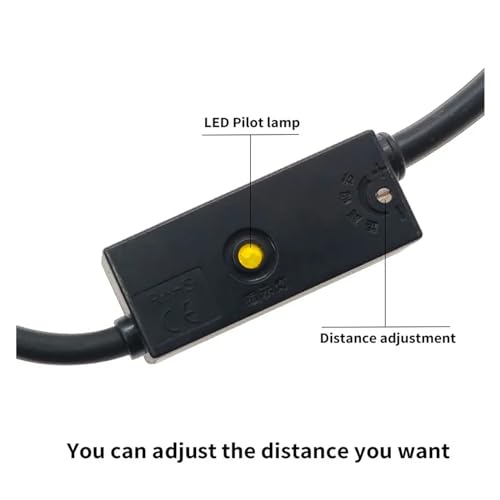 Capteur laser micro diffus infrarouge avec filetage M3 à M8 24V