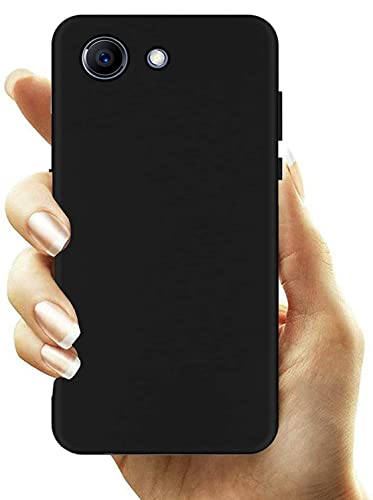 Image of Mobile Back Cover Case for Oppo Realme 1 (Silicone Case|CameraProtection|Black SC1510)