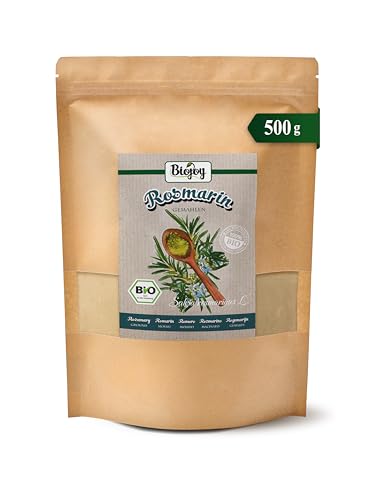 Biojoy Romero en Polvo Orgánico (500 g), molido y sin aditivos (Salvia rosmarinus L.)