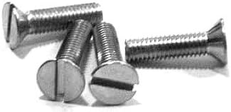 6 – 32 x 1 Tornillos Máquina/Slotted/cabeza plana/acero/zinc/10.000 PC. Caja de cartón