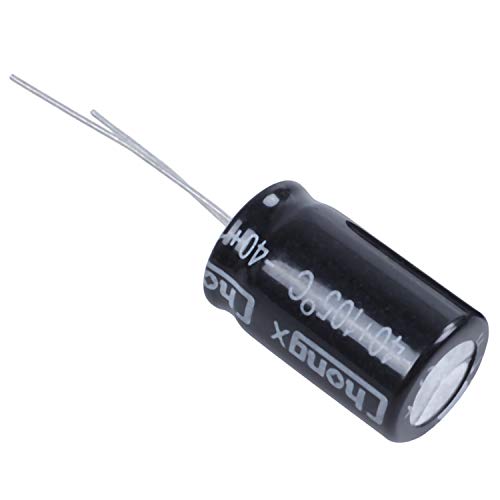 10 unidades 22uF 400 V 105 C Condensadores electrolíticos radiales, negro, 13 mm x 21 mm