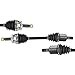CAROCK Pair NCV37578 NCV37577 Front Left & Right CV Drive Axle Shaft Assembly for 2010 2011 2012 Hyundai Santa Fe, 2011 2012 2013 Kia Sorento 2.4L 3.5L L4 V6 CV Axle Assembly