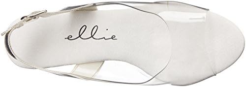 Ellie Shoes Women's 521-spring-w Heeled Sandal, Clear, 9 D US | Image 4