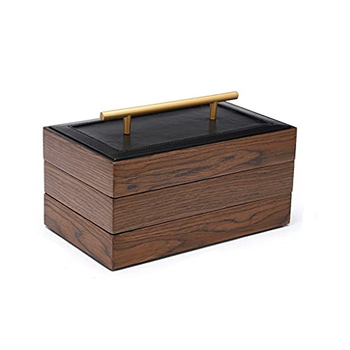 Boîte à bijoux en bois vintage grand format 3 et 4 tiroirs