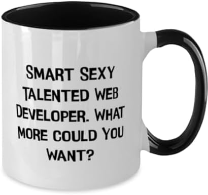 Epic Web developer Gifts, Smart., Gag Birthday Two Tone 11oz Mug Gifts Idea For Men Women, Web developer Gifts From Colleagues image 4